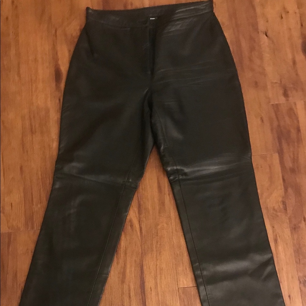 The Limited Black Leather Pants
